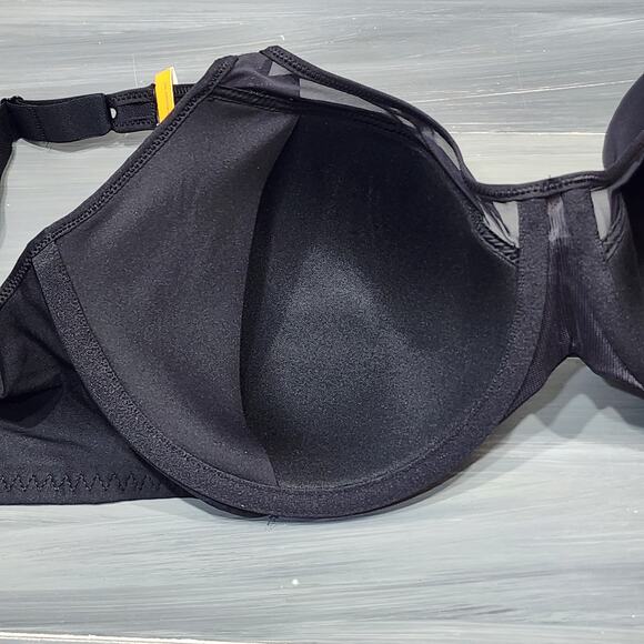Bali Bra 38DD One Smooth U Ultra Light Shaping Underwire Bra 3439 Black - Picture 4 of 11